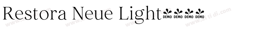 Restora Neue Light字体转换 Restora Neue Light字体转换
